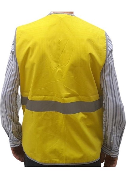 İşçi Çok Cepli Reflektörlü Alet Yeleği Sarı fırsatları