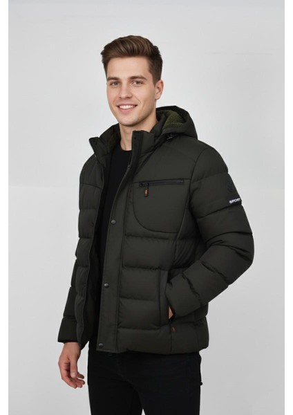 Erkek Kapüşonlu Iç Kürklü Spor Mont 99528 BGL-ST04880 fiyatları