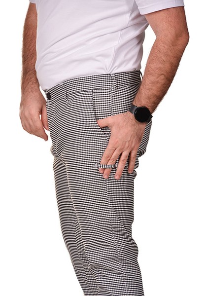 Likralı Aşçı Pantolon 3x-Large