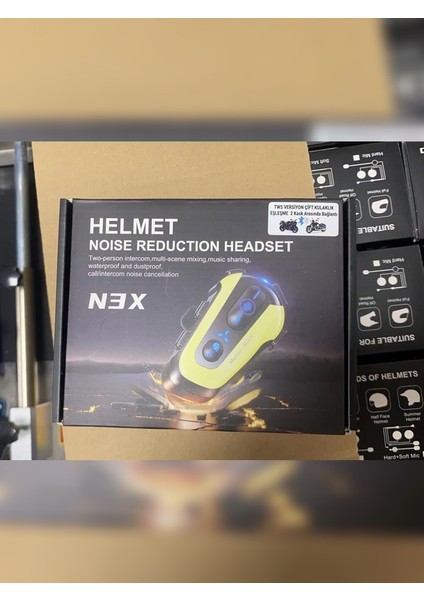 300 mt 2 Eşleşmeli Müzik Paylaşımlı Gürültü Engelleme Özellikli Intrcom Kask Kulaklık Su Geçirmez N3 fiyatları