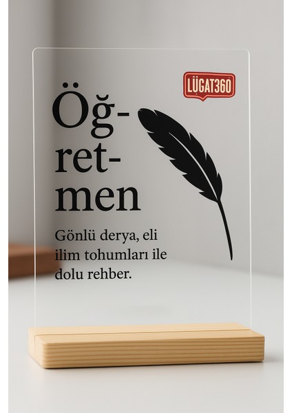 Öğretmenler Günü Hediyesi Öğretmene Hediye Pleksi