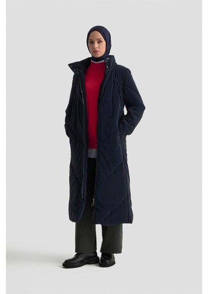 Kapitone Mont 25K7928 Lacivert