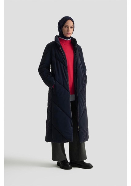 Kapitone Mont 25K7928 Lacivert fiyatları