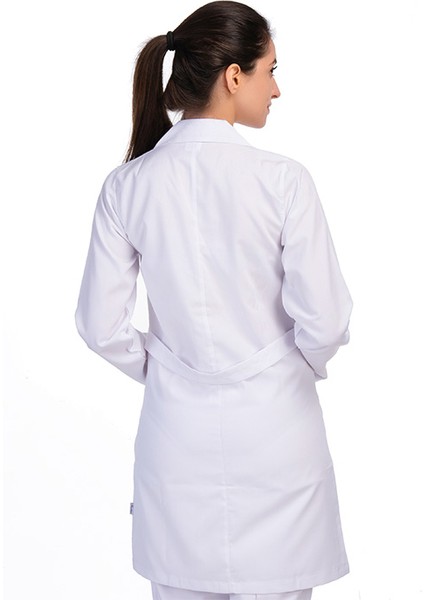 Doktor Öğretmen Eczacı Önlüğü Bayan Düğmeli