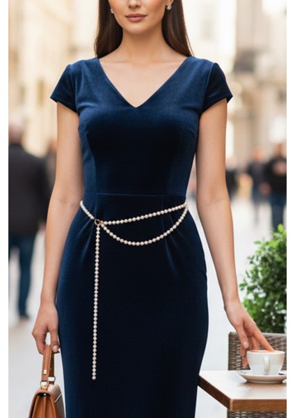 Pınkmark Kadın Gold Inci Iki Sıralı Ayarlanabilir Zincir Kemer PMKM25775 indirimleri