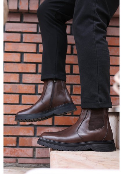 Deri Kürklü Erkek Klasik Bot 209KMA241