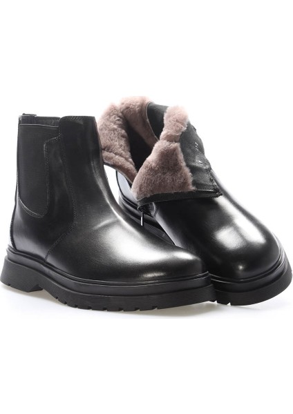 Hakiki Deri Kürklü Erkek Klasik Bot 209KMA241