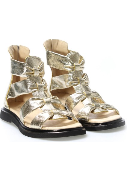 Hakiki Deri Kadın Topuklu Sandalet 124ZA116