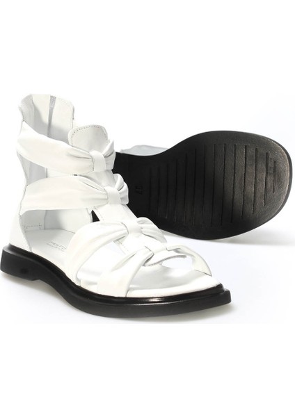 Deri Kadın Topuklu Sandalet 124ZA116