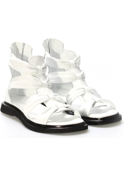 Deri Kadın Topuklu Sandalet 124ZA116