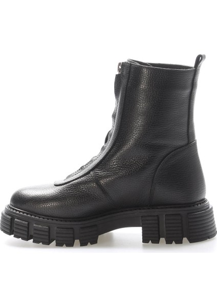 Hakiki Deri Kürklü Kadın Klasik Bot 710KZA6006