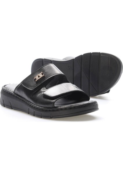 Deri Kadın Dolgu Topuk Terlik 621ZA1099