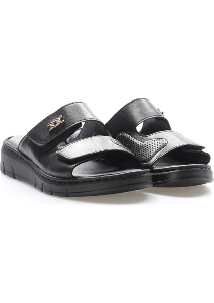 Deri Kadın Dolgu Topuk Terlik 621ZA1099