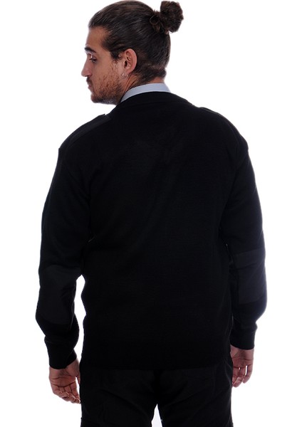 Güvenlik Kazak Erkek V Yaka Siyah Medium indirimleri