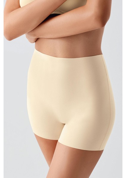 Toparlayıcı Normal Bel Mini Lazer Kesim 2 Adet Ten - Siyah Korse Şort OL.01.NB.9205 modelleri