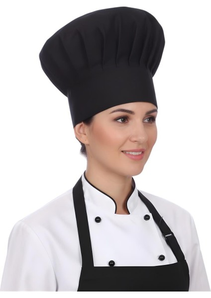 Aşçı Balon Kep Cırt Ayarlı Siyah fırsatları