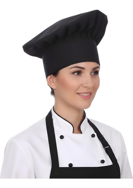 Aşçı Balon Kep Cırt Ayarlı Siyah indirimleri