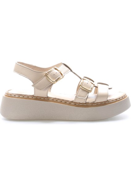 Deri Kadın Klasik Sandalet 621ZA1169 fırsatları