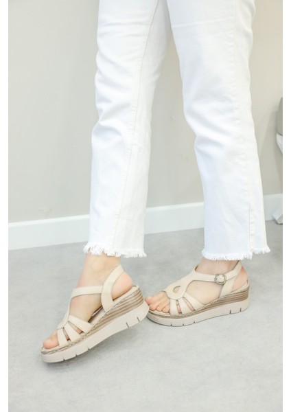 Deri Kadın Klasik Sandalet 621za1122 fırsatları