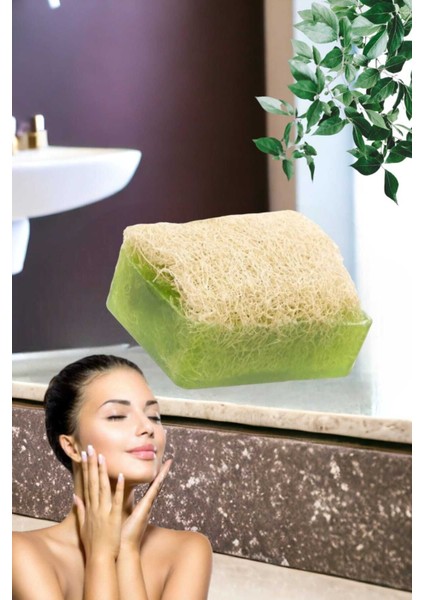 3'lü Set Kabak Lifli Avokado Sabun Peeling Temizleme Taşı Kabak Yüz Kesesi indirimleri