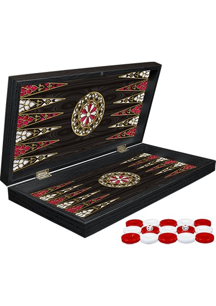 Klasik Sedef Işlemeli Tavla Model 2