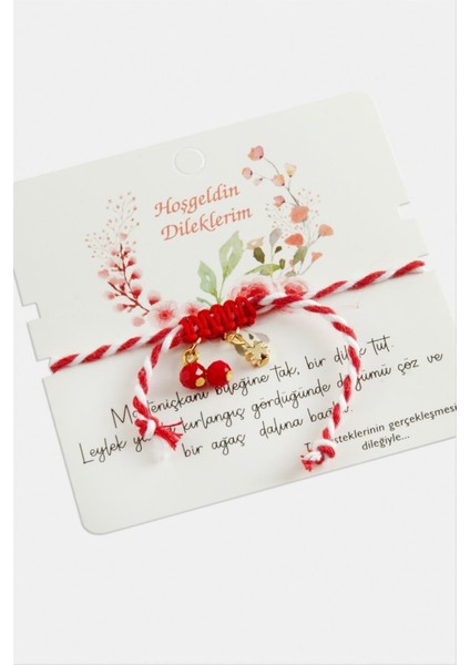 Yonca Kristal Marteniçka Makrome Ip Bileklik