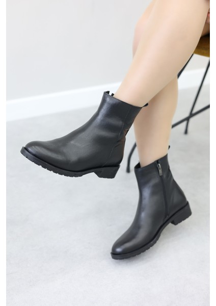 Hakiki Deri Kadın Klasik Bot 257SZA630