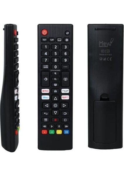 Netflix Prime Video Disney Plus Tuşlu LCD LED Tv Kumanda (AKB76040305) (5131)