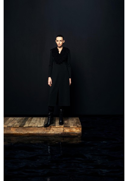 Püskül Detaylı Uzun Elbise 26W40805 modelleri