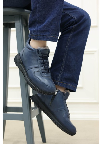 Deri Kürklü Erkek Klasik Bot 154KMA1709 indirimleri