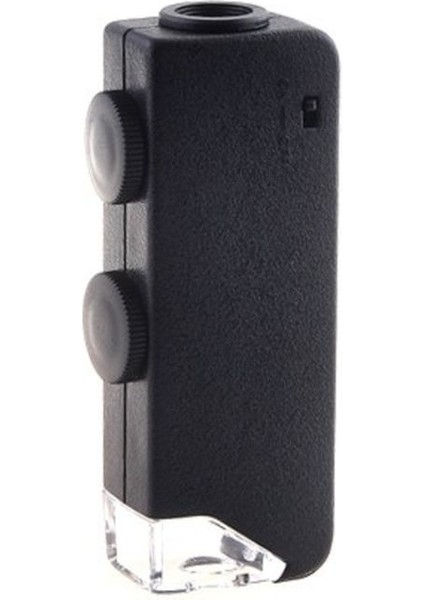 Mini 60X 100X Zoom Lens Odak Takı LED Cep Mikroskop Büyüteç fırsatları