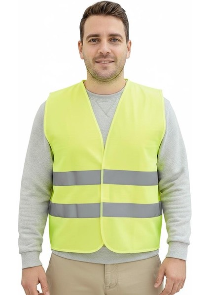 Reflektörlü Uyarı Yelek Yeşil fiyatları
