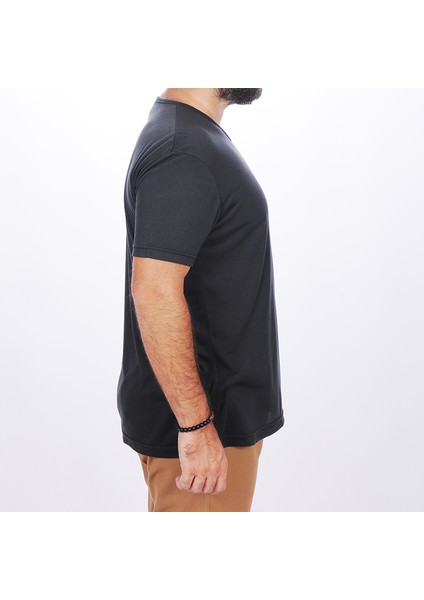 V Yaka Süprem Tişört Füme