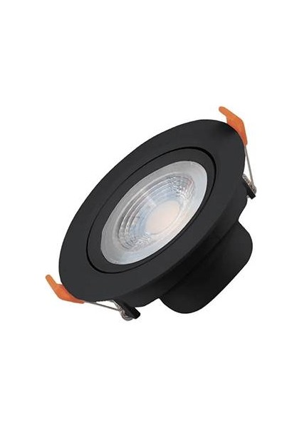 5W Si̇yah 3000K Siva Alti Yuvarlak LED Downlight Ack AD01-00501