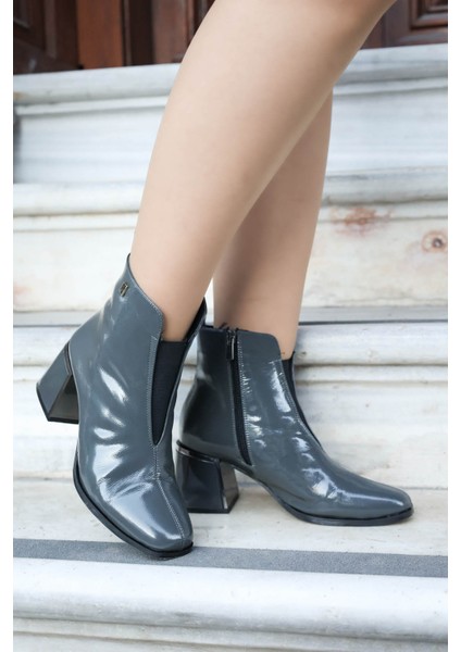Deri Kadın Kalın Topuklu Bot 064SZA263 indirimleri