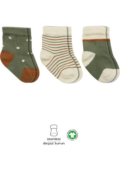 3lü Penye Kız Soket Çorap 10112 Nil