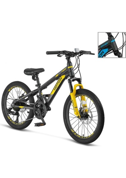 2078 M-2d Motıon Erkek Çocuk Bisikleti 254H V 20 Jant 21 Vites Siyah Mavi