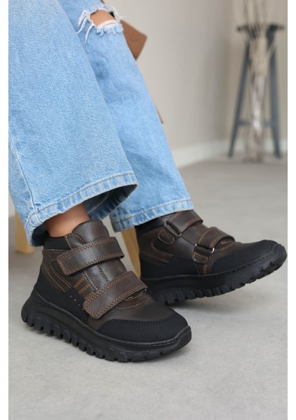 Hakiki Deri Kürklü Unisex Çocuk Klasik Bot 612KFA1586-2