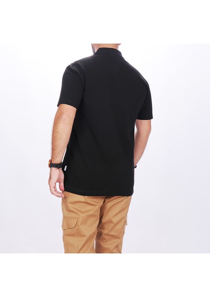 Polo Yaka Tişört Siyah