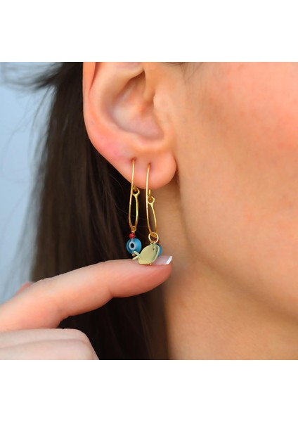 Balık Nazar Gold Gümüş Küpe fiyatları