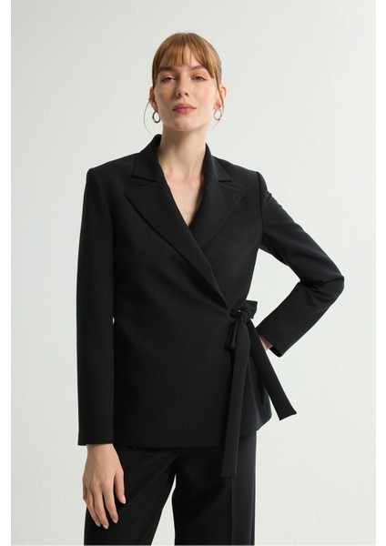 Simli Bol Paça Pantolon Siyah 153L9248004 indirimleri