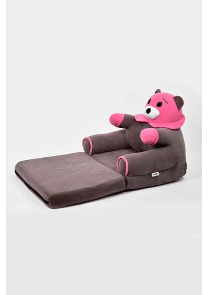 Portatif Taşınabilir Katlanabilir Sünger Ayıcık Koltuk- Çocuk Koltuğu - Pudra fiyatları