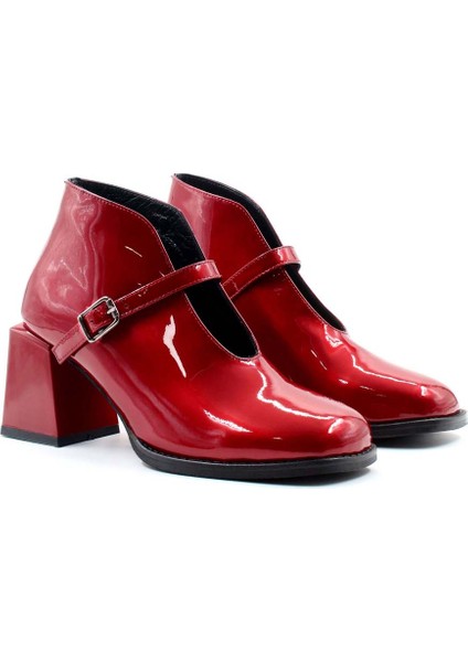 Deri Kadın Kalın Topuklu Bot 064SZA230