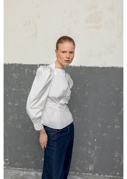 Bel Vurgulu Bluz 26W10816 fırsatları