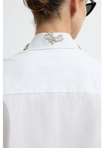 Uzun Kollu Gömlek Beyaz 13045780000 indirimleri