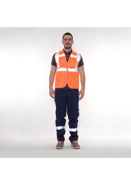 Reflektörlü Mühendis Yelek Turuncu indirimleri