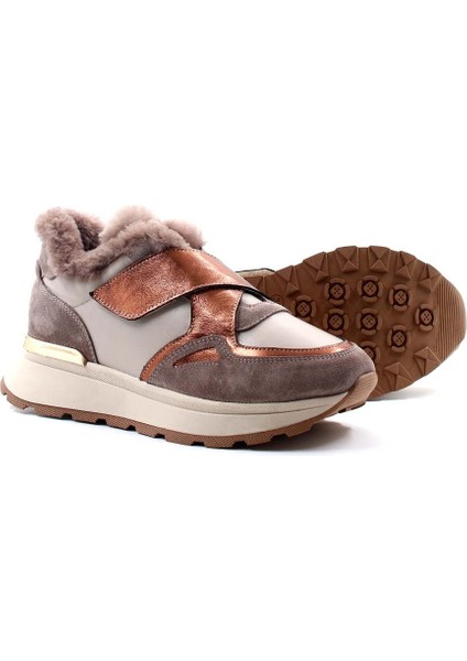 Kürklü Kadın Casual Ayakkabı 757KZA24056