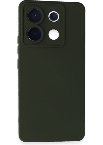 Xiaomi Redmi Note 13 Pro 5g Kılıf Nano Içi Kadife Silikon - Koyu Yeşil - MRS7080-4379