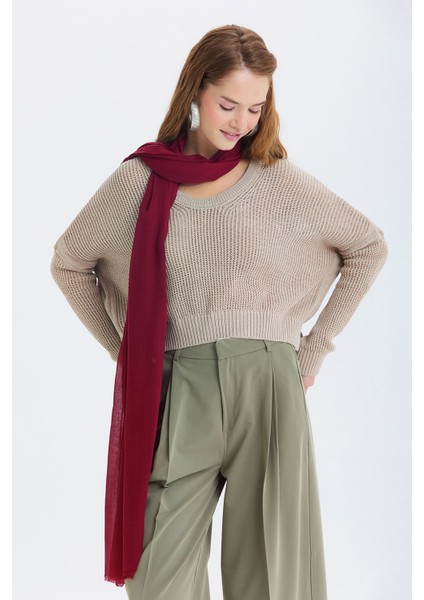 Salaş Triko Basic Bohem Kazak Bej fiyatları