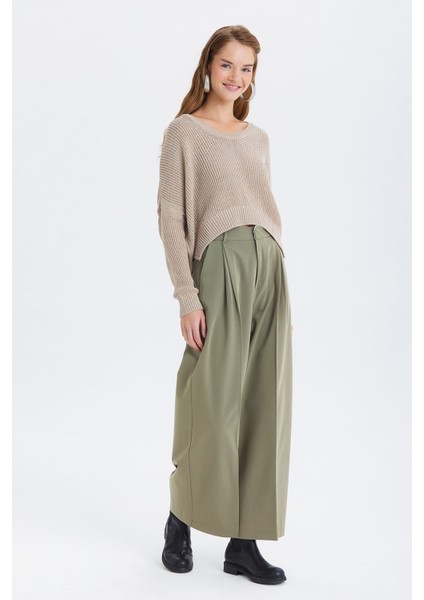 Salaş Triko Basic Bohem Kazak Bej modelleri